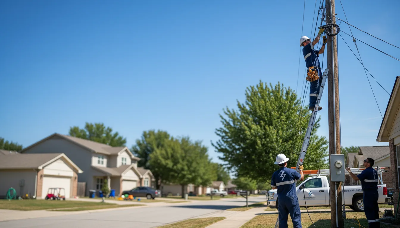 Residential electrician providing installation services in Garfield, AR